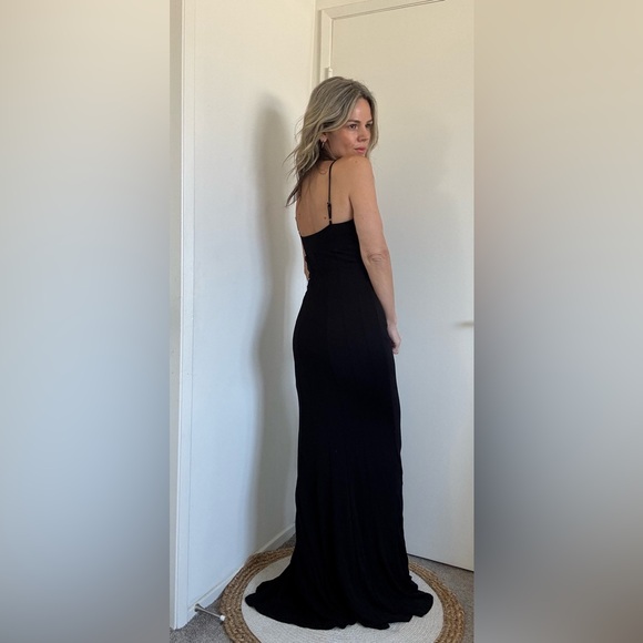 New STAUD Lauren Maxi Dress Black - Picture 8 of 17